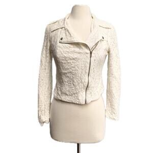 Ivory Lace Cropped Jacket